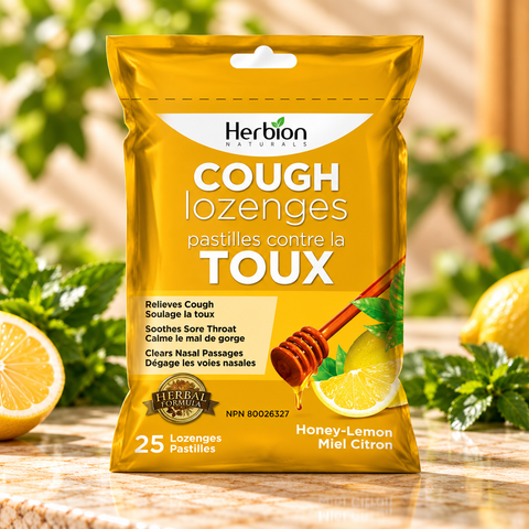 Herbion Naturals Cough Lozenges – Honey-Lemon, 25 Lozenges