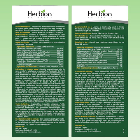 Original Canadian bilingual medicinal product label
