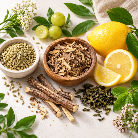 Lemon and traditional herbal ingredients
