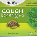 Herbion Mint Cough Lozenges 18 pack original front packaging