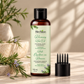 Herbion Naturals Rosemary Hair Oil 120 mL with applicator comb