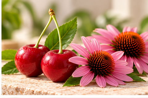 Cherry and echinacea botanical composition