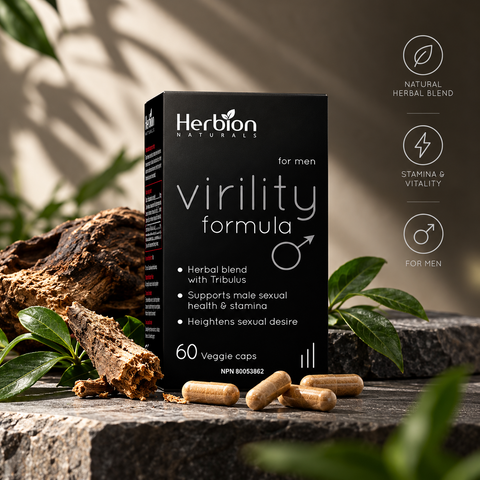 Herbion Virility Formula with botanical styling
