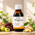 Vivabon Syrup bottle with botanicals